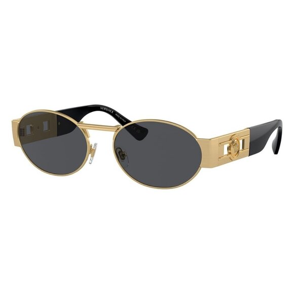 New VERSACE Gold Round VE2264 1002/87 Sunglasses Women - Picture 1 of 7